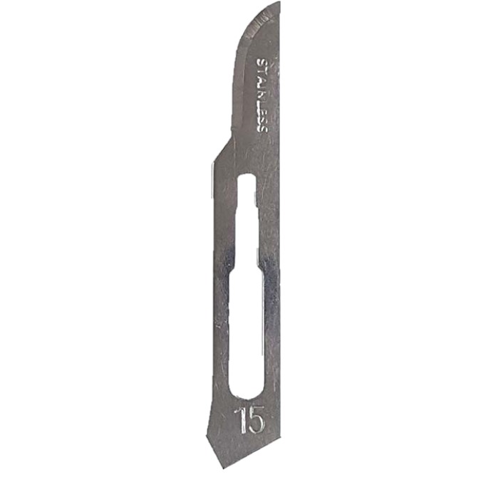 Blades Surgical Stainless Steel Size 15 Sterile Latex Free (100/BX 10BX/CS) by Exel Corporation  ID 29508